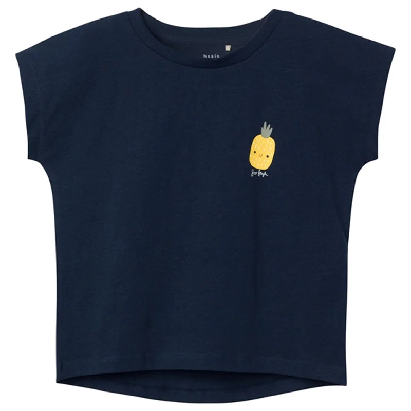 Name it Dark Sapphire Varutte Loose Top Earthy Women's Hemp - based