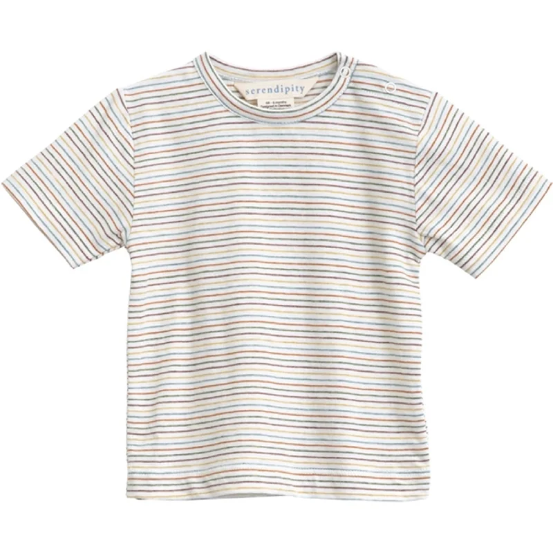 Serendipity Rainbow Stripe Baby Jersey T-shirt Country