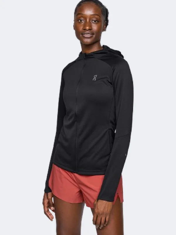 On Climate Women Running Hoody Black Modern Women's 