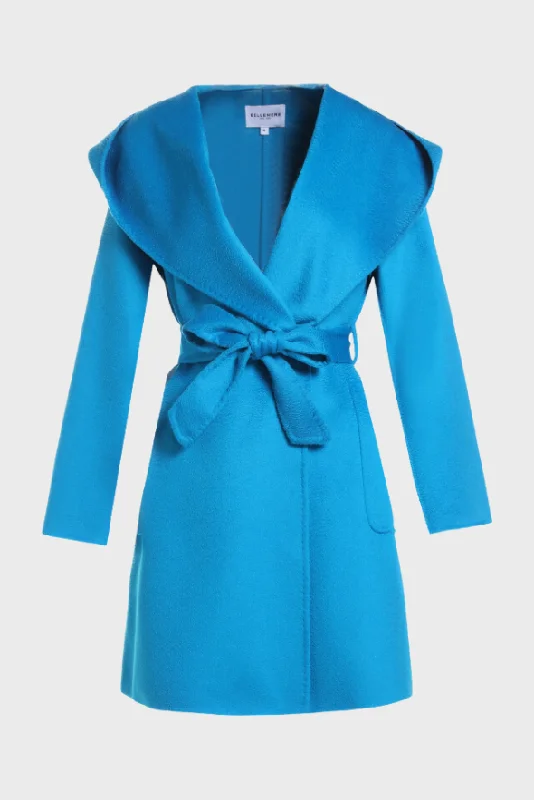 Women's Wool Hooded Coat Unique Women's Upcycled