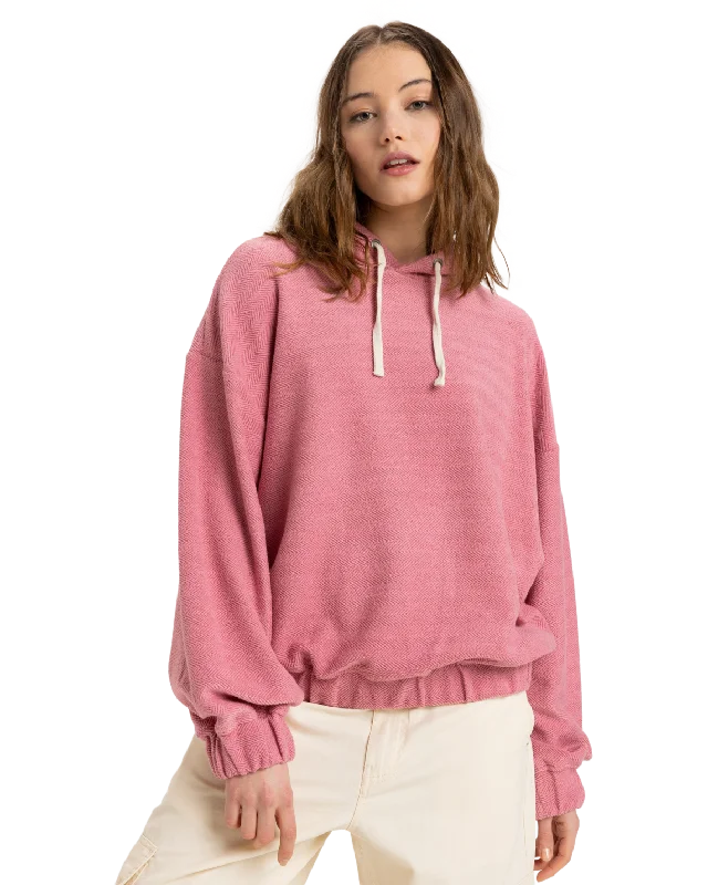 Taste Of Sun Hoodie in Heather Rose Youthful Women's Anime - inspired