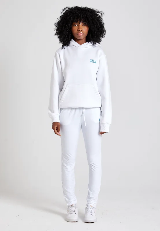 Hoodie unisex, weiß Refined Women's Hand - crafted