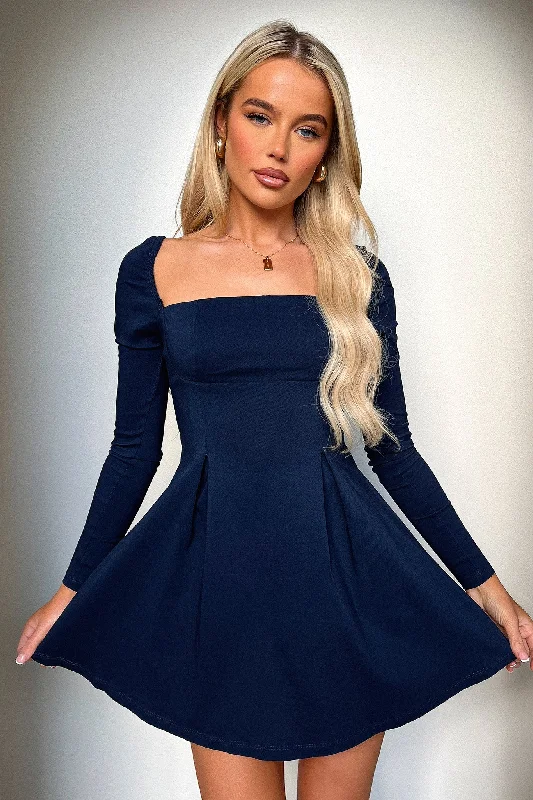 Tabitha Mini Dress - Navy Casual Women's Japanese 