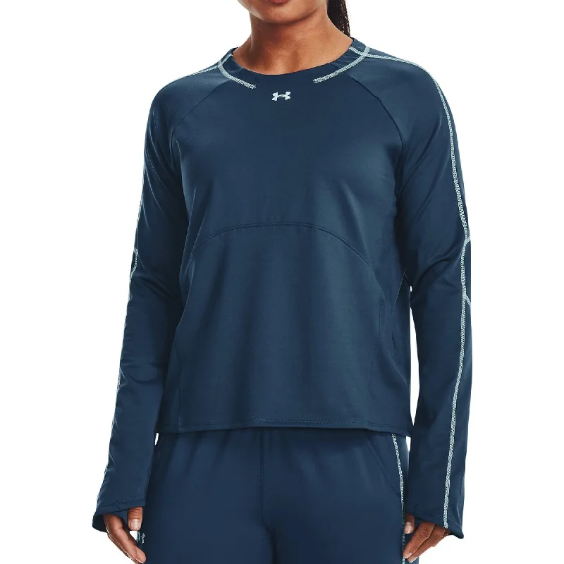 Under Armour Cold Weather Womens Running Sweatshirt - Blue Traditional Women's Wool