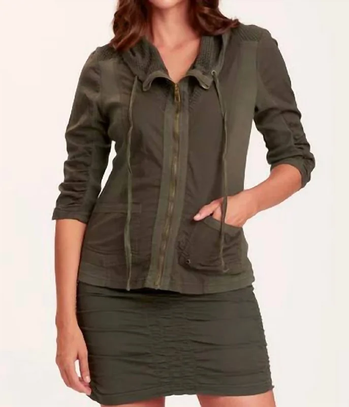 Fjord Jacket In Olive Bold Women's Animal Print