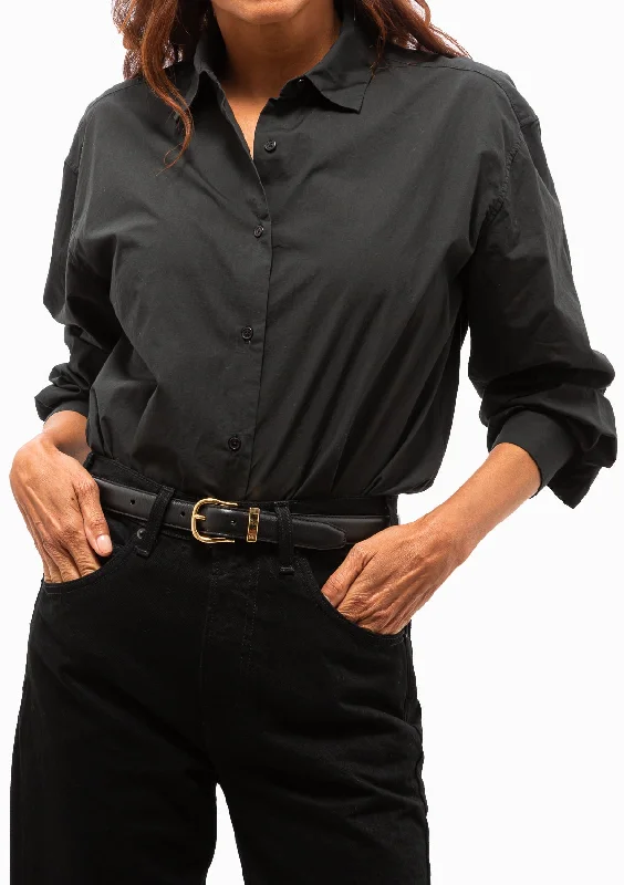 Yorke Shirt | Black Sharp Women's Italian