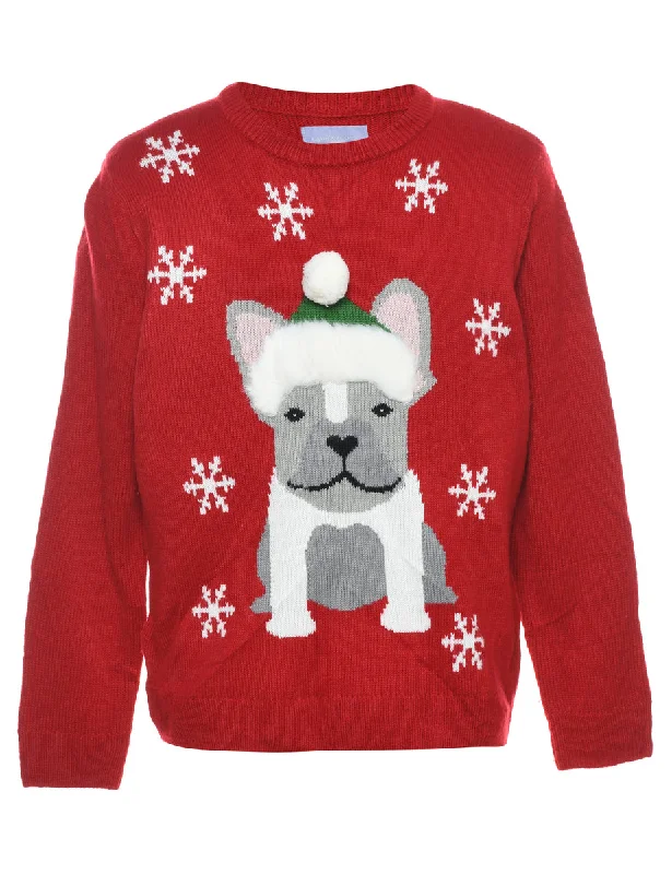 Animal Design Christmas Jumper - L Stylish Women's Tropical 
