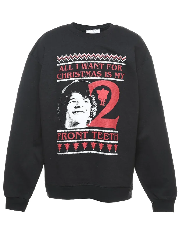 Festive Season Christmas Sweatshirt - L Luxurious Women's High -  end