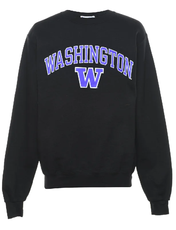 Champion Washington Printed Sweatshirt - M British Gentlewoman Style