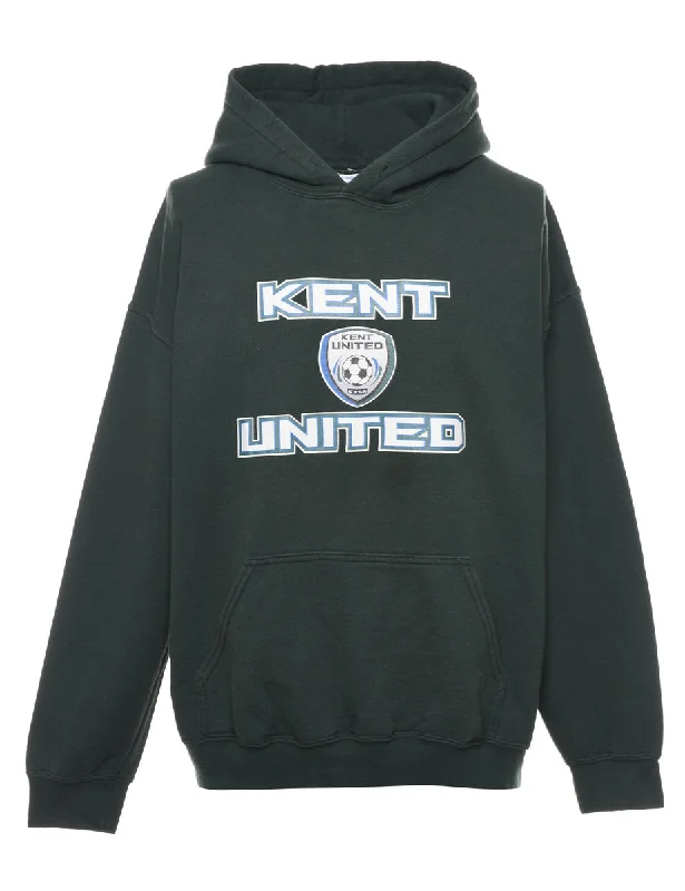 Kent United Printed Hoodie - L Cozy Women's Sherpa - lined