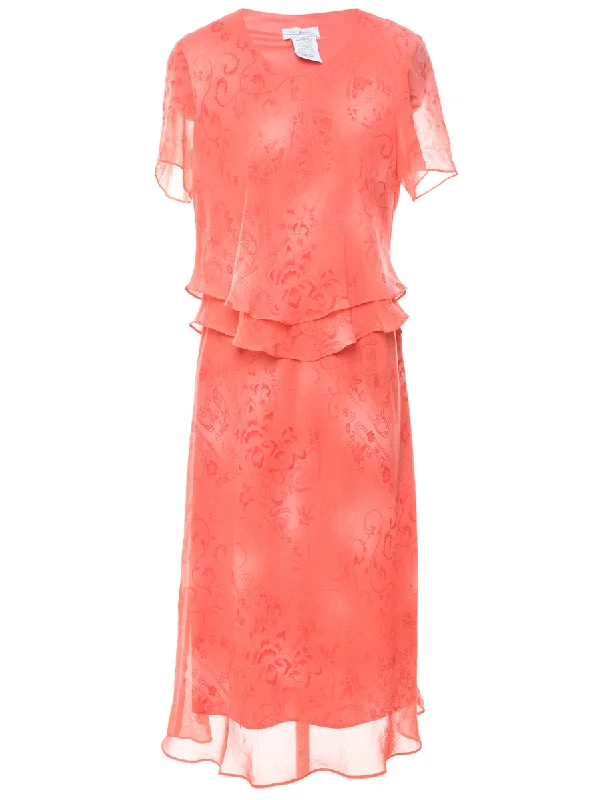 Pale Pink Dress - L Cozy Women's Sherpa - lined