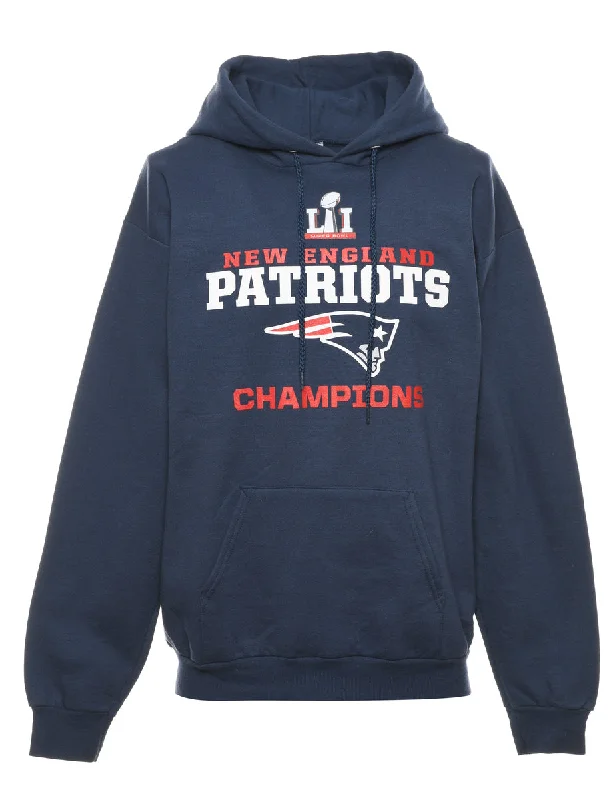 Football Hooded Sports Sweatshirt - M Geometric