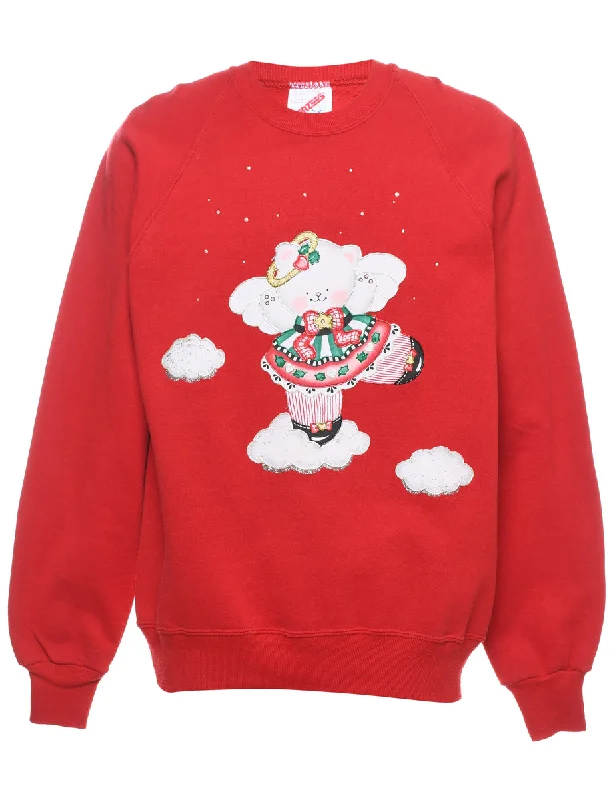 Festive Season Christmas Sweatshirt - L Sharp Women's Italian