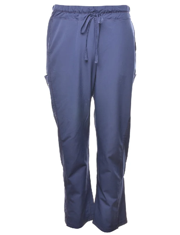 Dickies Navy Soft Track Pants - W34 L31 Trendy Women's 