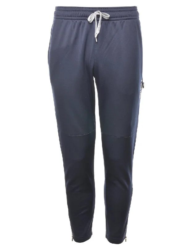 Navy Slim Leg Track Pants - W30 Luxurious Women's High -  end