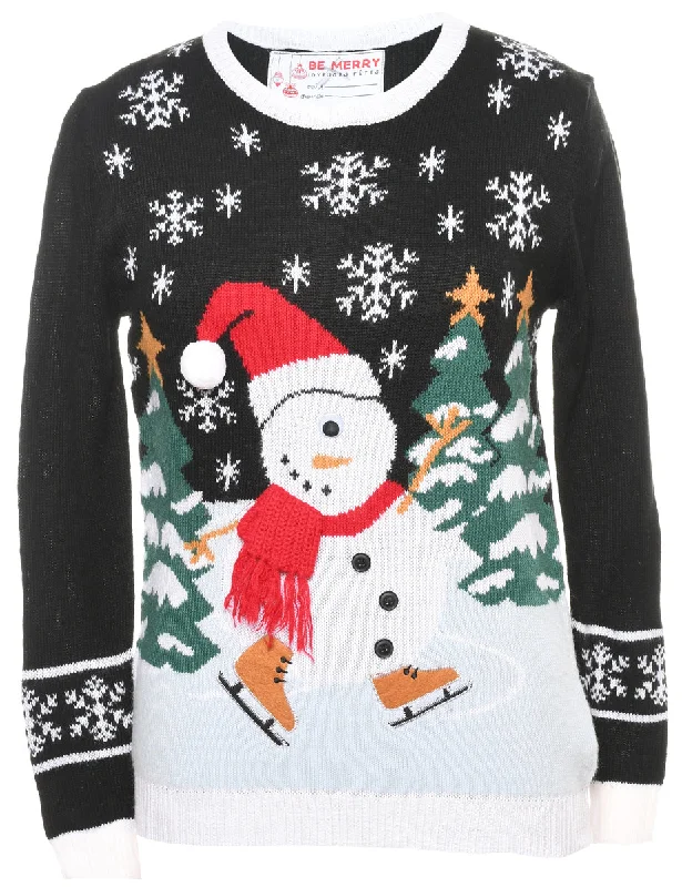 Snowman Christmas Cardigan - S Compression
