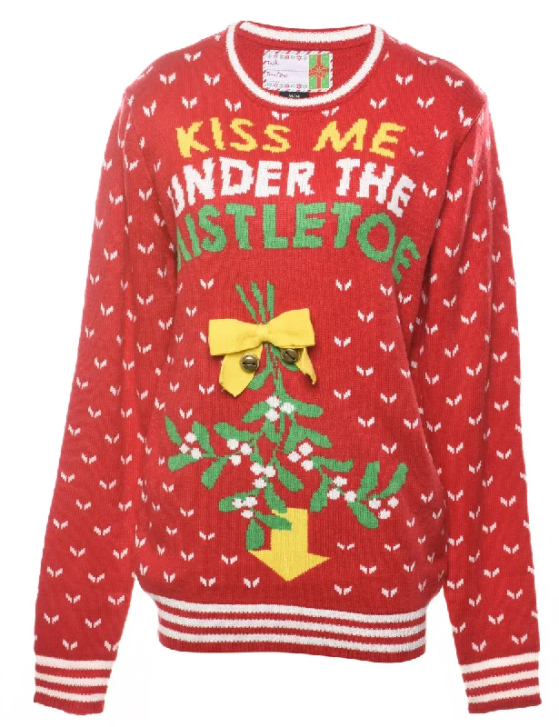 Red Christmas Jumper - M Sharp Women's Italian