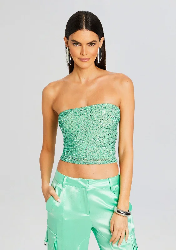 Kala Sequin Top Monochromatic All - in - one