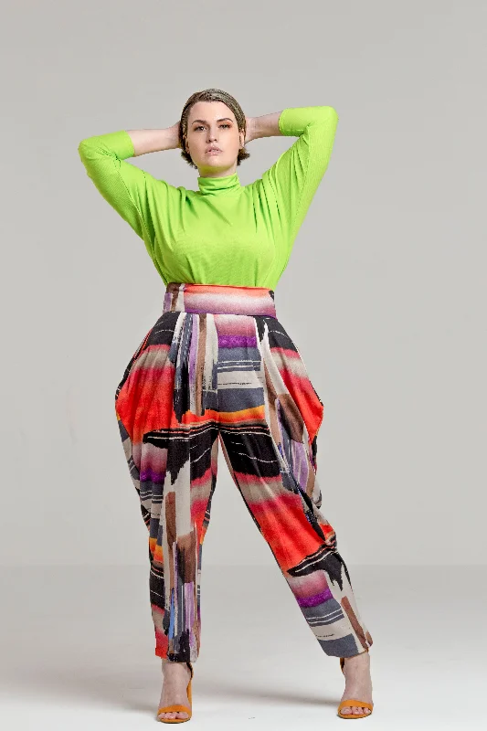 JIBRI Neon High Neck Top Women