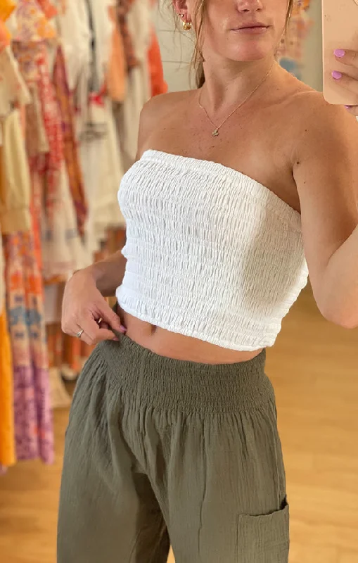 Smocked Tube Top French