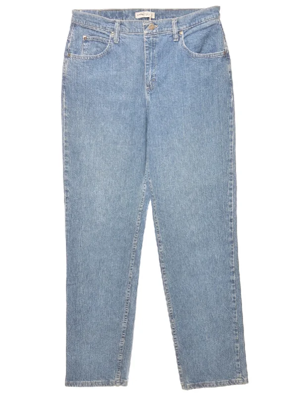 Relaxed Fit  Light Wash Tapered Jeans - W32 L33 Refined Women's Velvet