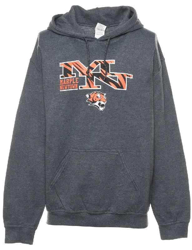 Marl Grey Marple Newtown Hoodie - M Unique Women's Upcycled