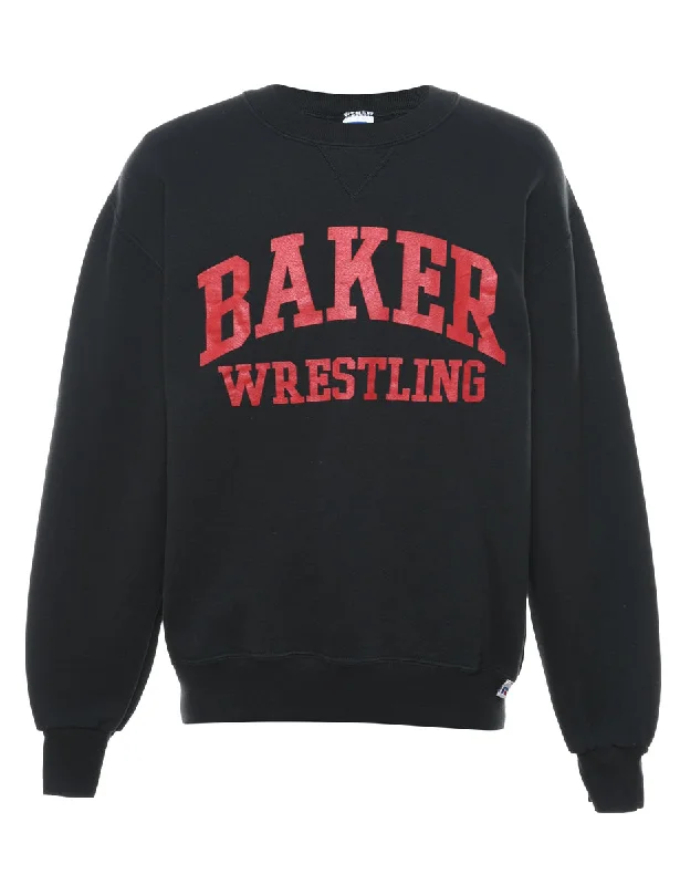 Baker Wrestling Printed Sweatshirt - M Preppy Women's College