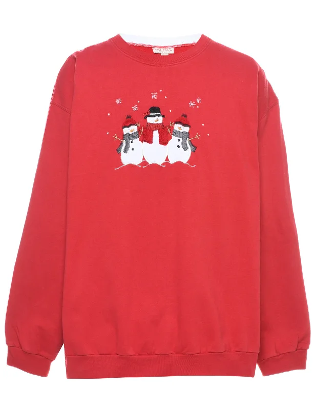 Snowman Christmas Sweatshirt - XL Compression