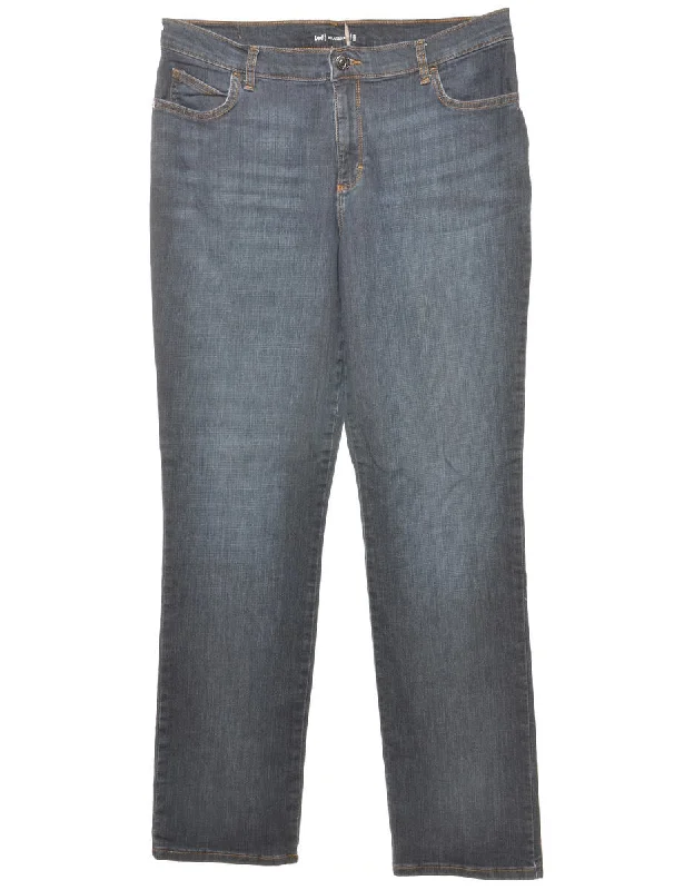 Relaxed Fit Stonewash Lee Jeans - W34 L33 Street