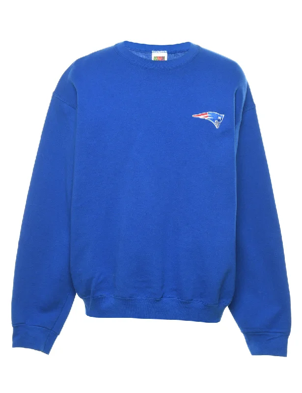 Blue Plain Sweatshirt - L Disco