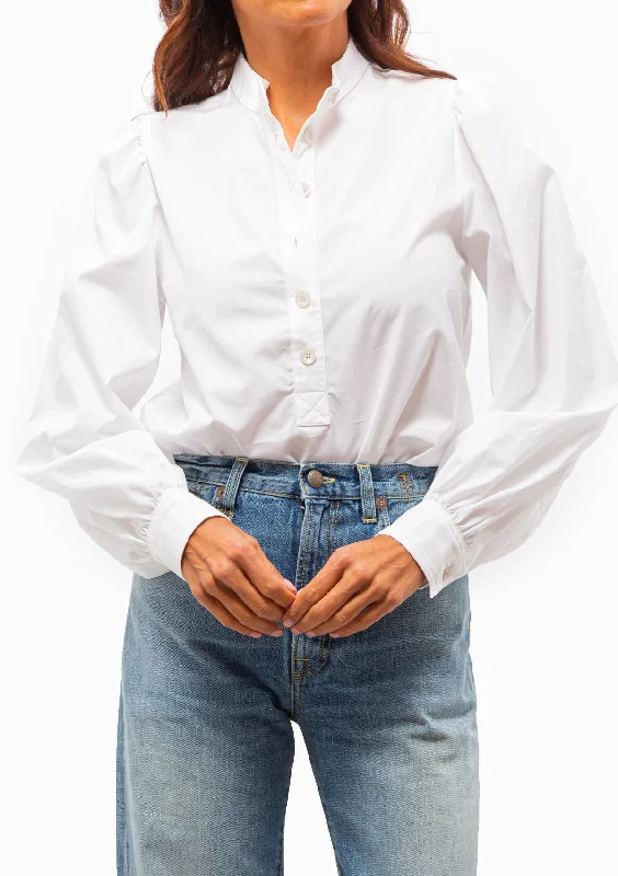 Aloe Blouse | Blanc Preppy Women's College