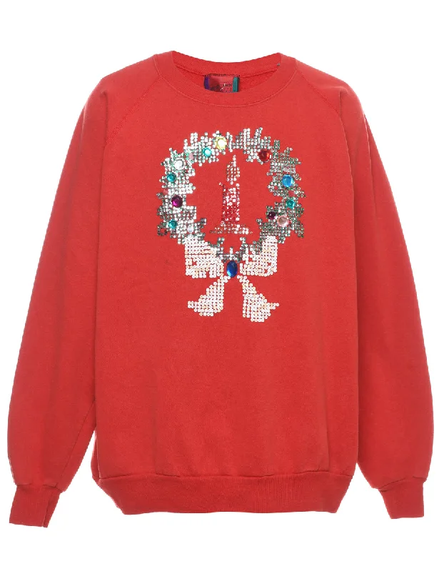 Festive Season Christmas Sweatshirt - XL Trendy Women's 