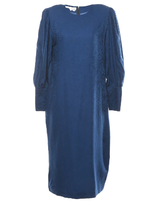 Paisley Print Shift Dress - L Athletic Women's 