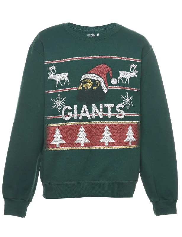 Santa Claus Christmas Sweatshirt - S Luxurious Women's High -  end
