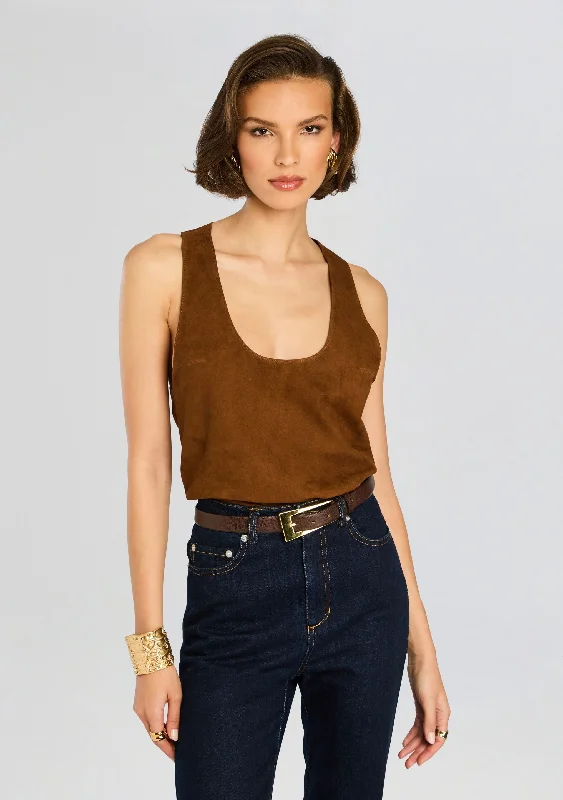 Elizabeth Suede Tank Top Bohemian Women's Free