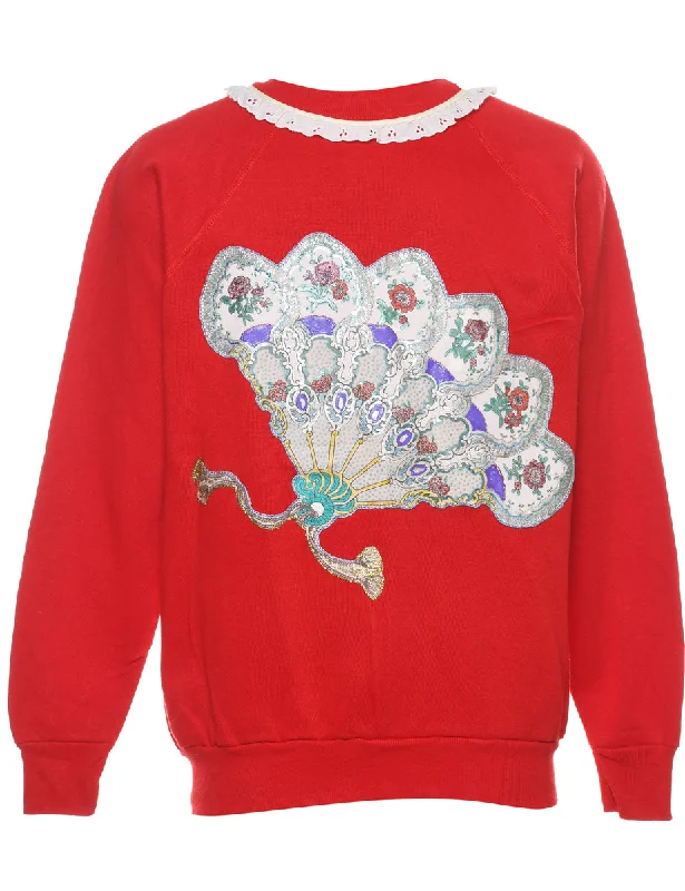 Festive Christmas Sweatshirt - L Classic Women's Tweed