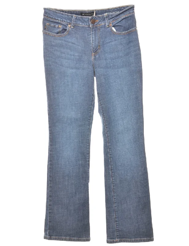 Indigo Straight-Fit Lee Jeans - W28 L31 Classic Women's Pin - striped