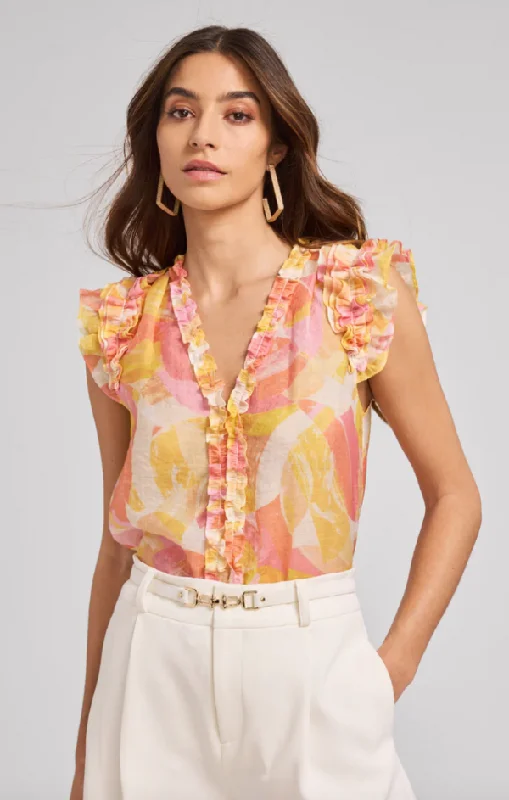 Sia Abstract Voile Blouse French