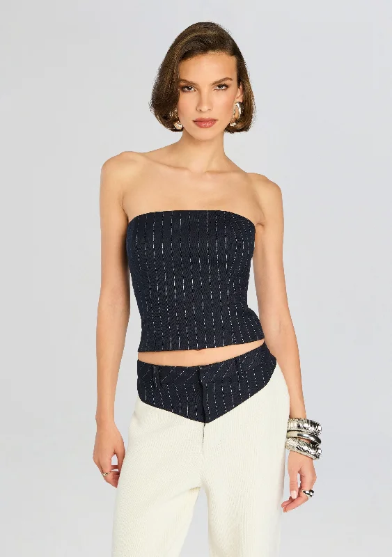 Bridgette Bustier Top Polished Women's Silk