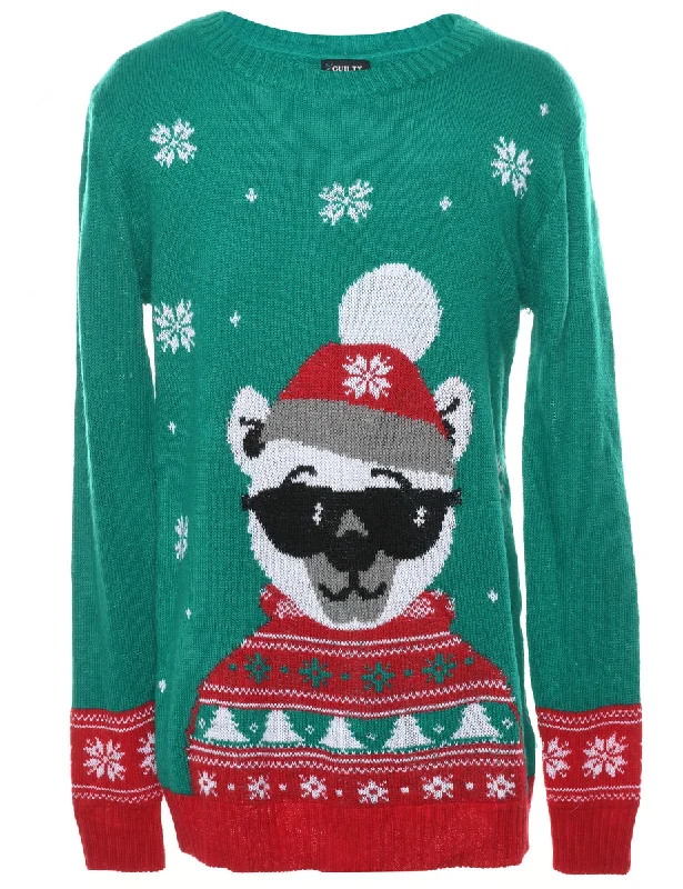 Nordic Christmas Jumper - L Relaxed Women's Beachy