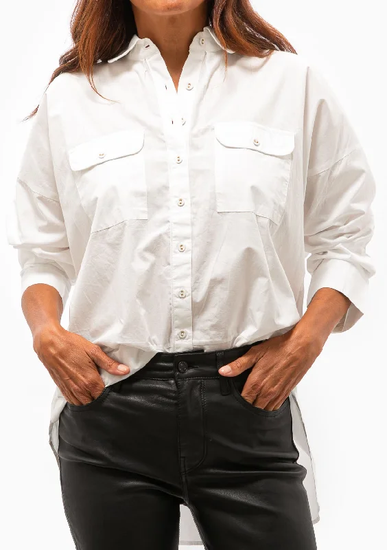 Kyoto Blouse | White Poplin Bohemian Women's Free