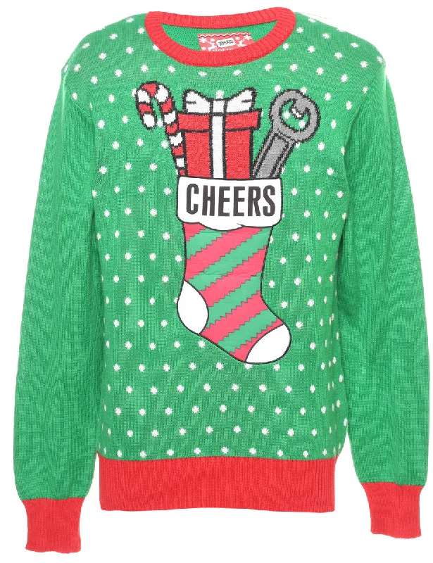 Cheers Christmas Jumper - S Bohemian Women's Free