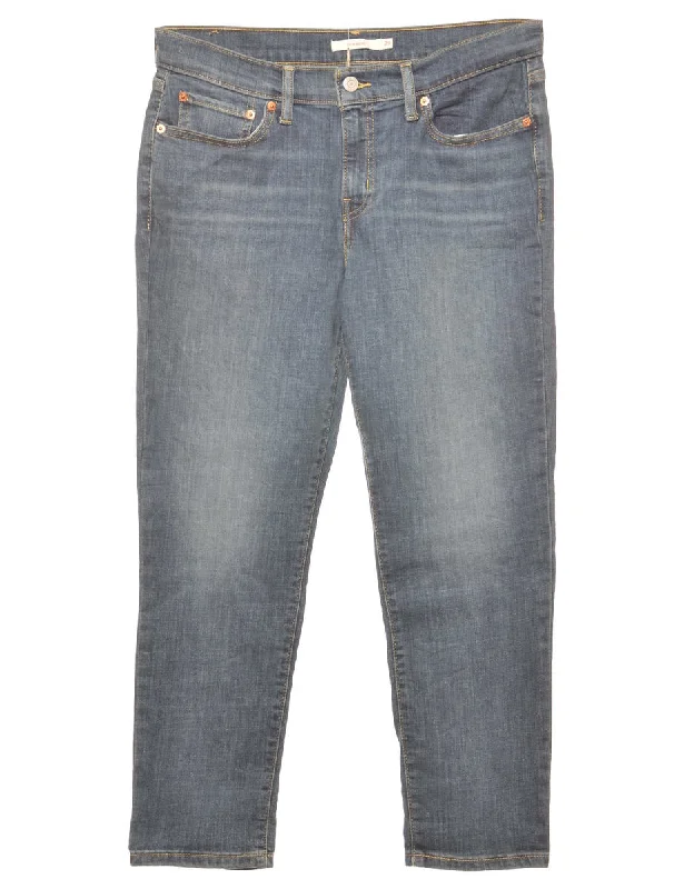 Tapered Dark Wash Levi's Jeans - W32 L26 Rugged Women's Outdoor 