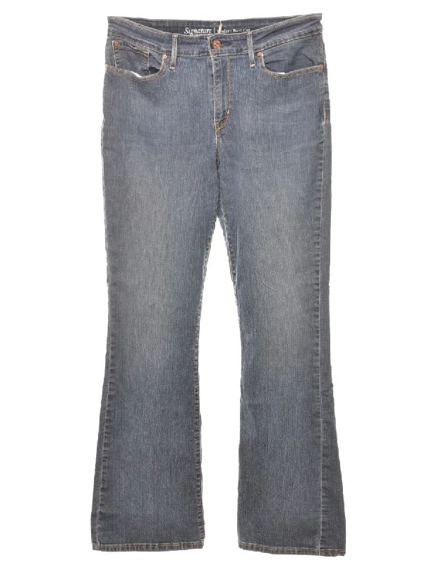 Boot Cut Faded Levi's Jeans - W31 L31 Stylish Women's Neon