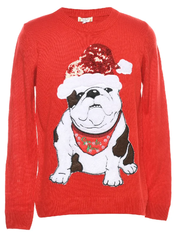Animal Design Christmas Jumper - S Tough Women's Military - inspired