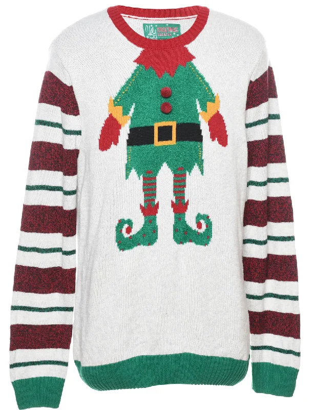 Festive Season Christmas Jumper - M Cool Women's Skate