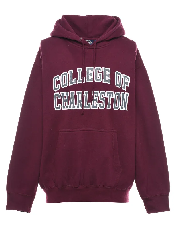 College Of Charleston Printed Hoodie - XL Minimalist Women's Casual