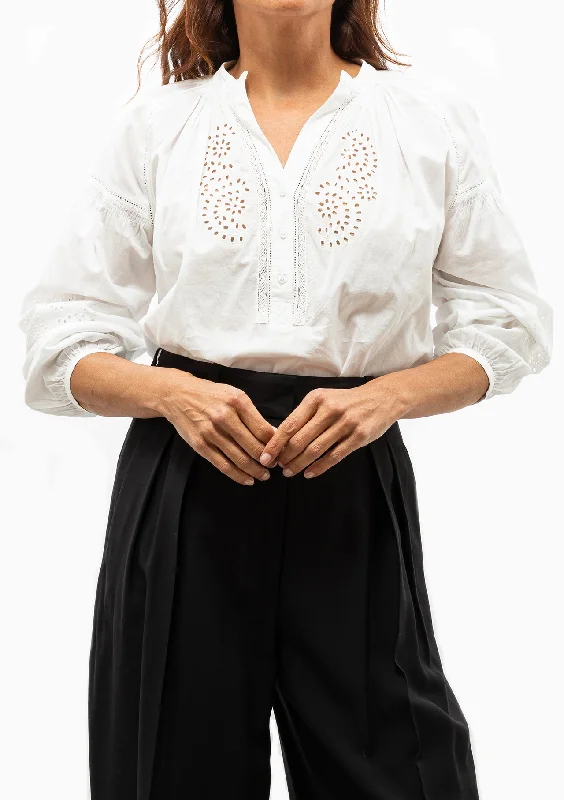 Nipoa Blouse | Blanc Artistic Women's Avant - 