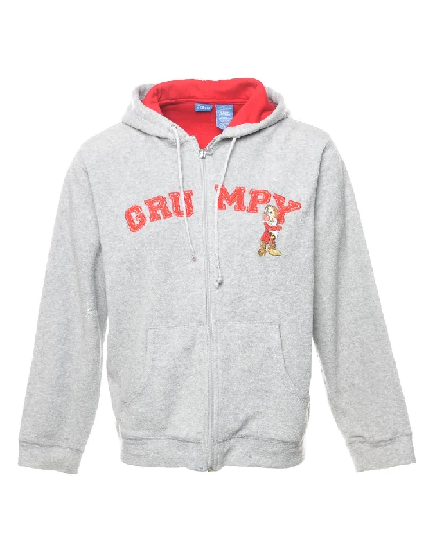 Disney Fleece Sweatshirt - S Monochromatic Office Style