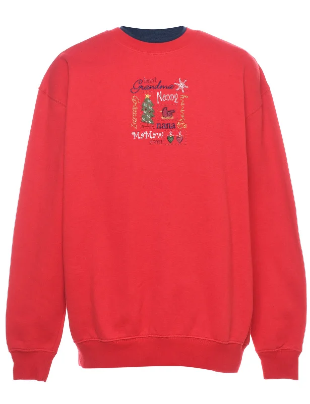 Festive Season Christmas Sweatshirt - L Streetwear Style for 
